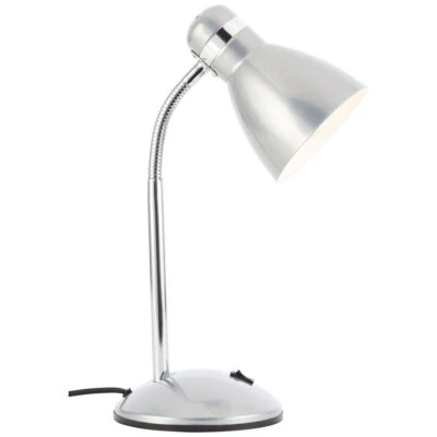 Brilliant 99063/58 Allison Tisch Leuchte Lampe Lese Metall/Kunststoff silber E27