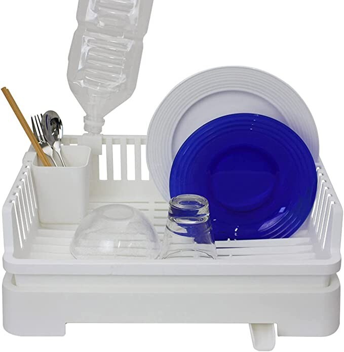 purple dish rack