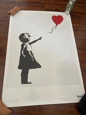 Banksy Girl With Balloon Moco Poster