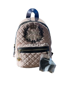 Juicy Couture Bag Royal Moment Pink Medium Backpack Gold NEW Backpack Purse Juicy Couture Crystal Pink Clay Royal Moment Medium Backpack  main image 2
