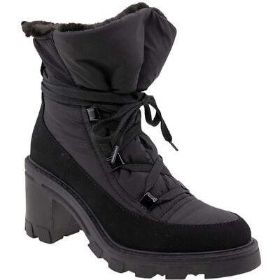 BCBGeneration Women s Lug Sole Tagli Hiker Booties Size 6.5 Lace-Up