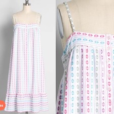    NWT MODCLOTH Rainbow Cotton BOHO RETRO RUFFLE SUN DRESS XL XXL