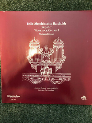 Mendelssohn Works for Organ I Rubsam Cornucopia Magna 1 LP CM1020
