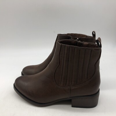 Pierre Dumas Women's Tabby 9 Brown Western Zip Ankle Booties Size 6M