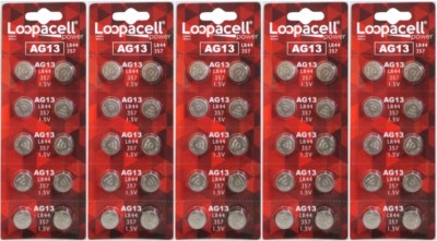50 LR44 AG13 357 357A A76 303 L1154 1.5 Volt Alkaline Batteries Ships From USA
