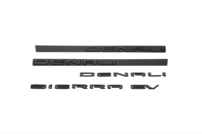 2024-2025 GMC Sierra EV Exterior Emblems in Black NEW OEM 85667048