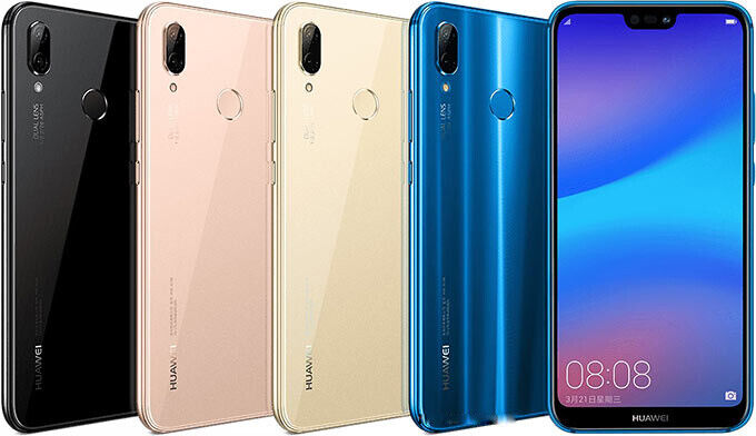  Huawei P20 Lite 64GB Sakura Pink, Dual Sim, 5.84” inch, 4GB  Ram, (GSM Only, No CDMA) Unlocked International Model, No Warranty : Cell  Phones & Accessories