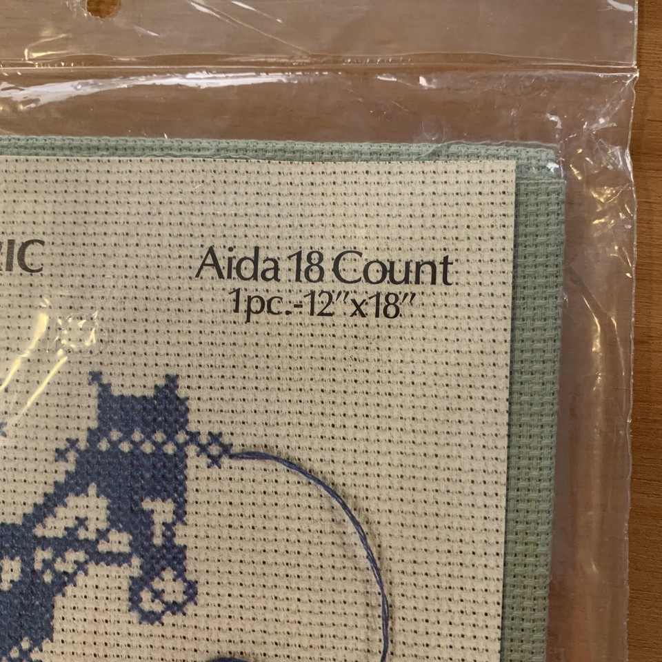 NEW Charles Craft Cross Stitch Fabric AIDA 18 Count CLOTH 12 x 18 Khaki