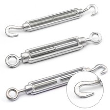 Spannschloss Seilspanner Spannschraube Spanner verzinkt Drahtseil Haken Gewinde