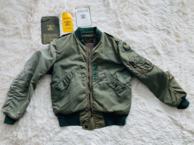 The REAL McCOY'S L-2B Flight Jacket Nylon Men Size XS Sage Green