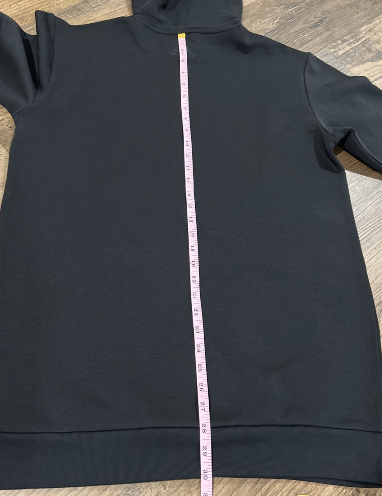 Adidas Men’s Size Medium Tall Essentials Fleece Big Logo Hoodie Black New !