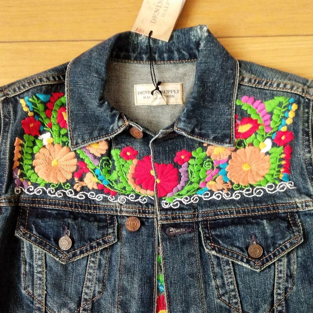 Denim & Supply Ralph Lauren 刺繍ジャケット Denim & Supply Ralph Lauren Denim Jacket with Floral