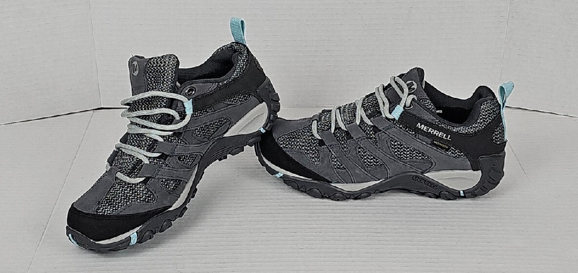 Scarpe da trekking nere Merrell Alverstone da donna taglia 6 5 J034620 grigio blu LEGGERE