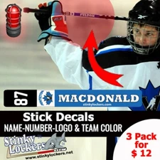Personalized Hockey Stick Stickers For Your Hockey Stick