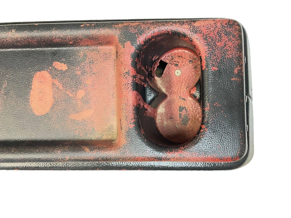 Jeep CJ5 центральная консоль 76-83 AMC заводской пластиковый гранат окрашен черный Бесплатная доставка - Изображение 2 из 4
