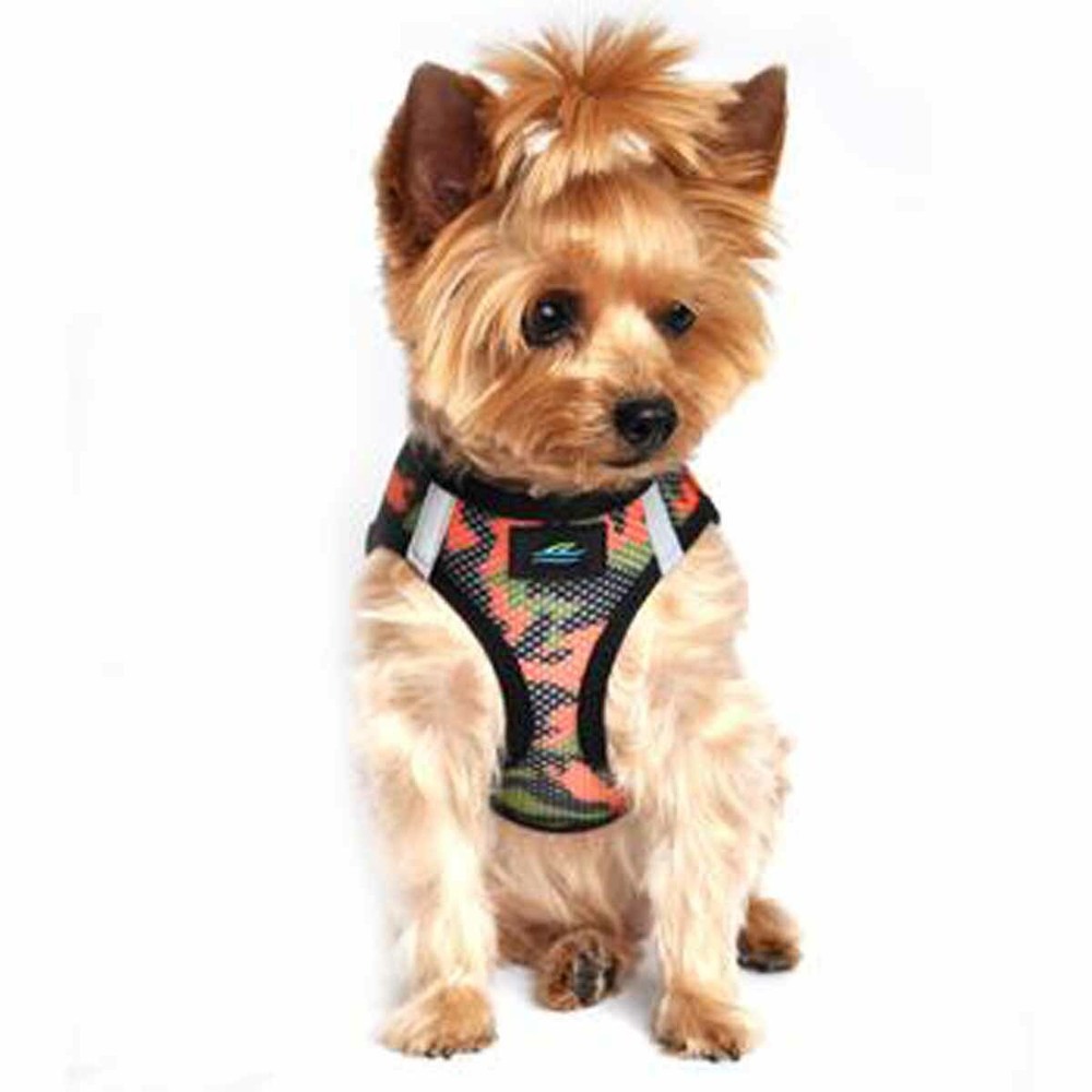 Dog Harness American River Choke Free Camouflage Collection -Orange Camo XXS-3XL