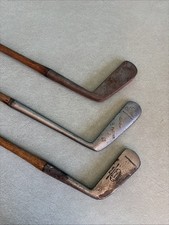 Vintage Hickory Shaft Golf Putters.