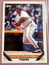 Cecil Fielder Detroit Tigers #80 Topps Stadium Club 1993 MLB Baseball Card