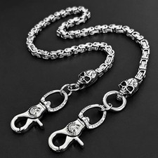 Skull Chain Men, Stainless Gothic Jean Key Chain, Hip Hop Waist Chain Rider