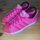 Adidas Originals Superstar Pink White Womens Trainers Size 5 UK BB3680