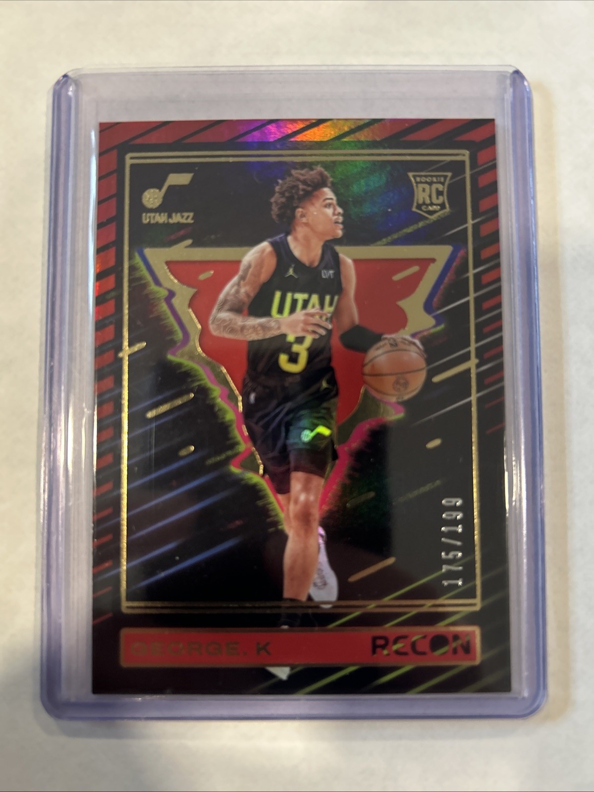 2023-24 Panini Recon - Keyonte George #237 Rookie Card Red #175/199 - Utah Jazz