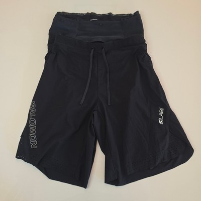 Salomon S/LAB Ultra 2in1 Men's Short Black Sz Large NWT