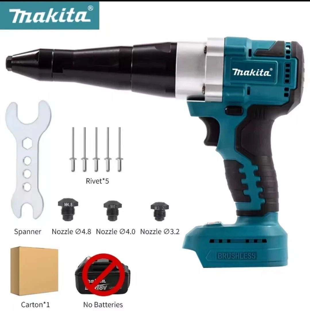 Makita DRV150Z Rivettatrice 18V LXT BL - Rivetti Alluminio e Acciaio