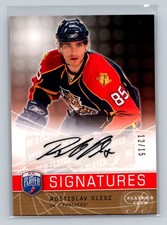 2008-09 Upper Deck Be a Player #S-RO Rostislav Olesz AU,SN Florida Panthers