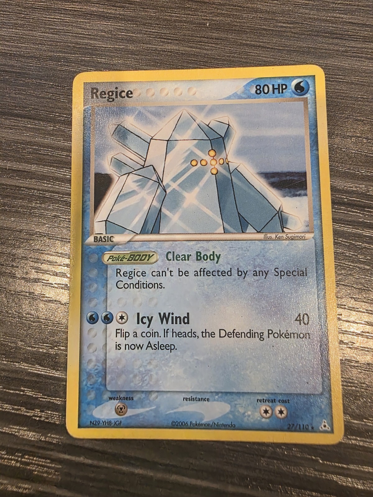 Regice 27/110 Holon Phantoms Regular Pokémon TCG 2006 NM