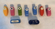 Lot of 9 Paper Punches Hole Punch Scrapbooking Craft