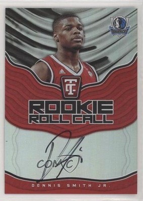 2017-18 Panini Totally Certified Rookie Roll Call Red Dennis Smith Jr Auto 5n0