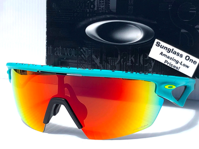 NEW Oakley SPHAERA Matte Celeste Black Neuron PRIZM Ruby Lens