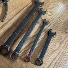 Snap on Tools, GOEX Black Oxide Combination Spanners 12 Point Metric see photos