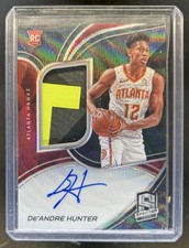 2019-20 Spectra De Andre Hunter Rookie Auto Wave RC Patch FOTL #/39