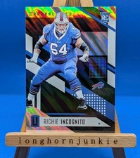 2017 Unparalleled Richie Incognito RC true base rookie card Bills Nebraska
