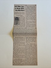 Matt Batts Detroit Tigers 1953 Sporting News Baseball 4X11 Panel