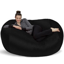 Bean Bag Lounger - Plush Bean Bag Sofas with Super Soft Microsuede Cover - XL...