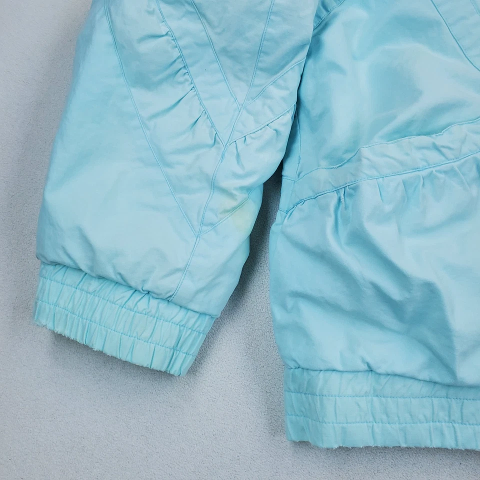 Chaqueta acolchada azul pastel Krazy Krinkle de colección años 80 talla M Kawaii Fairy Foto 4 de 4