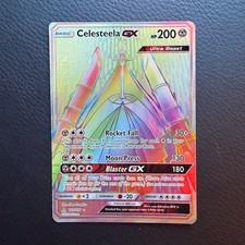 Pokemon TCG CELESTEELA GX Ultra Prism Rare Full Art Rainbow 162/156 NM on eBay