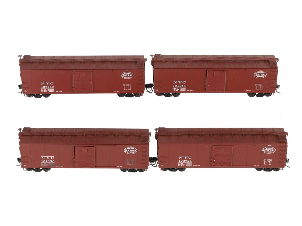 Broadway Limited 1752 HO NYC Specification 486 40' Steel Boxcar (Set of 4) EX - Image 2 of 4
