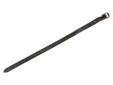 German WW2 WH equipment strap with button - black - repro
