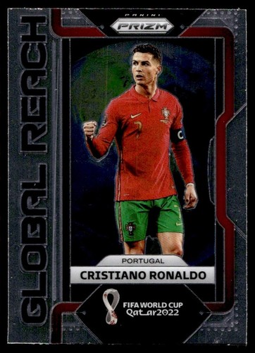 2022 Panini Prizm FIFA World Cup Qatar Global Reach Cristiano Ronaldo Portugal