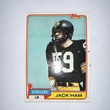 Topps 1981 Jack Ham #235 Pittsburgh Steelers NFL Football Card