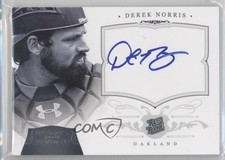 2012 Panini National Treasures 92/99 Derek Norris #168 Auto 0p8