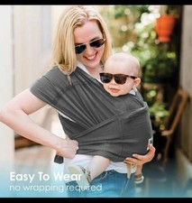 Breeze Baby Carrier, 1 Easy Pre-Wrapped Baby Sling Gift  Breathable 100 Co...