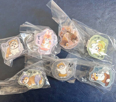 Set of 7 Mofusand Acrylic Clip 2 Complete Bandai Animal Cat 2025 Limited Japan