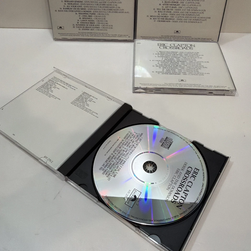 Crossroads - Eric Clapton (CD 1988) 4 CD's NO Box Excellent Fast FREE Shipping - Image 3 of 4