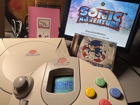 SEGA Dreamcast HKT-3020 NTSC-U OEM Tested Console Bundle Sonic Adventure VMU