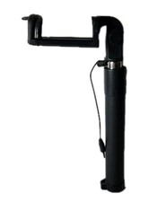 Mini Handheld Self Selfie Stick Wired 30" Extendable For Iphone Android Black