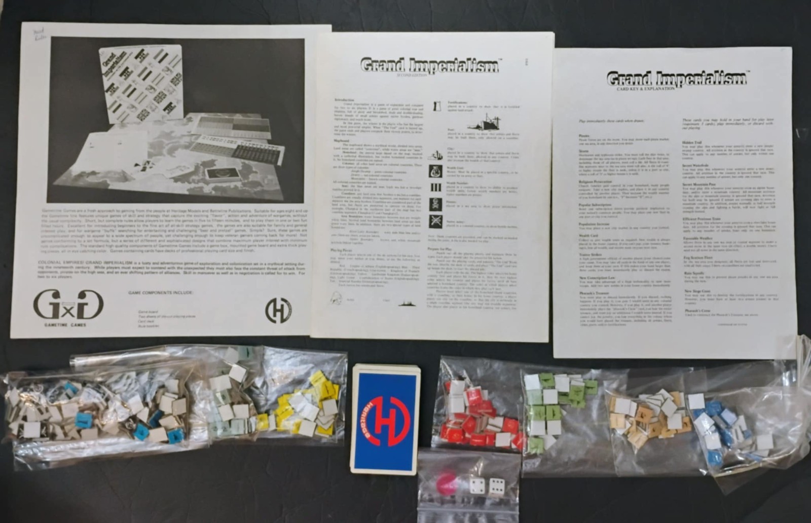 Gametime Games/Heritage - Grand Imperialism Boardgame - COMPLETE